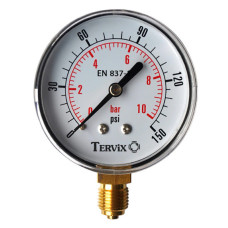 355112 манометр Tervix Pro Line 50 0-6 бар 1/4" радиальный