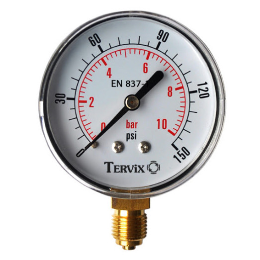 355112 манометр Tervix Pro Line 50 0-6 бар 1/4" радиальный