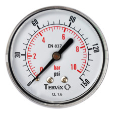 355512 манометр Tervix Pro Line 50 0-6 бар 1/4" аксиальный