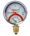 357318 термоманометр Tervix Pro Line 80/0-10 бар, 0-120 С, радіальний, з монтажним клапаном 1/2"
