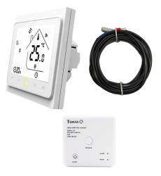 496161 Комплект бездротового управління опаленням ZigBee: термостат + реле (сухий контакт)