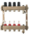 501211 Коллектор на 11 контуров с расходомерами, краном Маевского и сливным краном, Tervix Pro Line
