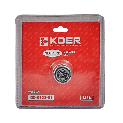 Аератор М-24 Koer KB-0102-01 NEOPERL CASCADE SLC (Колір хром) (AC0636)