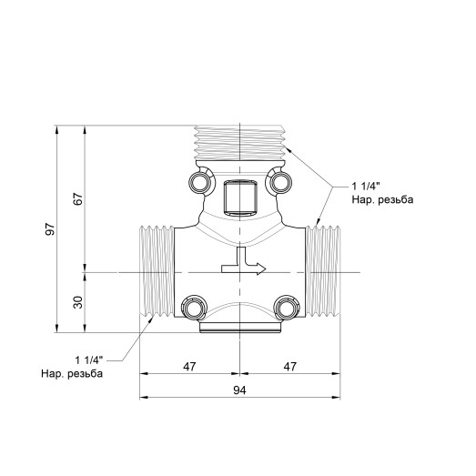 Антиконденсационный клапан Icma 1 1/4" НР №131 (90131AF0555)