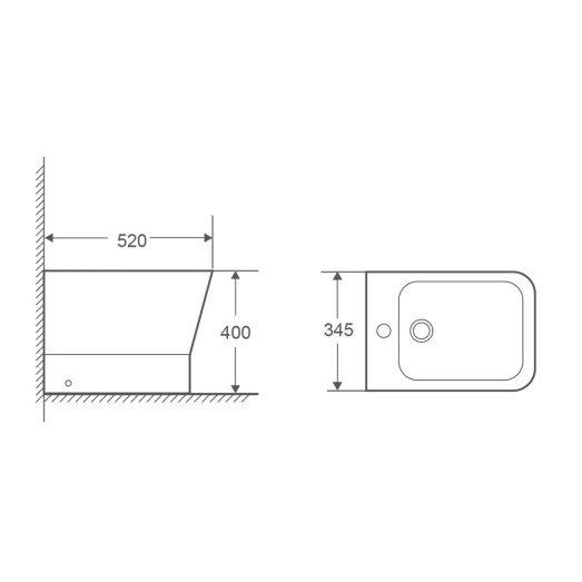 Біде підлогове Mixxus Premium STYLE-0601 520х345х395mm (MP6603) Біде підлогове Mixxus Premium STYLE-0601 520х345х395mm (MP6603)