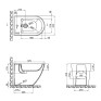 Біде підлогове Qtap Robin 565x360x405 Matt black QT13442141CMB Біде підлогове Qtap Robin 565x360x405 Matt black QT13442141CMB