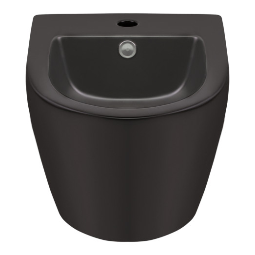 Биде подвесное Qtap Robin 495х370х325 Matt black QT1355046FMB
