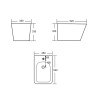 Біде підвісне Qtap Tern Anthracite (QT17551303GAN)