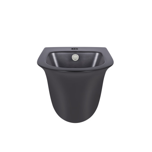 Биде подвесное Qtap Virgo 485х345х365 Matt black QT1855051FMB Биде подвесное Qtap Virgo 485х345х365 Matt black QT1855051FMB