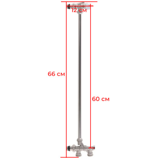 Блок нижнего подключения радиатора с трубкой Koer KR.1135 (KR2896)
