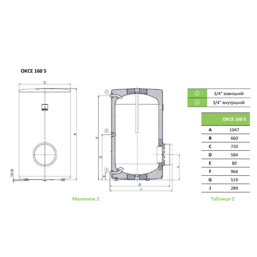 Бойлер Drazice OKCE 160 S