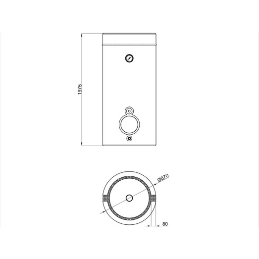 Бойлер косвенного нагрева Thermo Alliance KTA-11-750 (KTA11750)