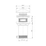 Донний клапан для раковини Koer PW-07-11 1 1/4'' з переливом СLICK-СLACK (біла керамічна накладка) (KR5784)
