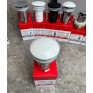 Донний клапан для раковини Koer PW-07-11 1 1/4'' з переливом СLICK-СLACK (біла керамічна накладка) (KR5784)