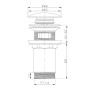 Донний клапан для раковини Koer PW-07-05 1 1/4'' з переливом автоматичний СLICK-СLACK (Колір чорний) (KR5785)