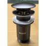 Донний клапан для раковини Koer PW-08-07 1 1/4" без переливу автоматичний CLICK-CLACK (Колір графіт) (KR6484)