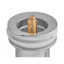 Донний клапан для раковини Koer PW-08-11 1 1/4'' без переливу СLICK-СLACK (Біла керамічна накладка) (KR5788)