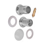 Донний клапан для раковини Koer PW-08-11 1 1/4'' без переливу СLICK-СLACK (Біла керамічна накладка) (KR5788)