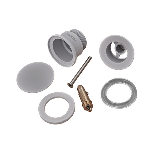 Донный клапан для умывальника Koer PW-01-03 1 1/4'' (кнопка) (Белый) (KR3402)