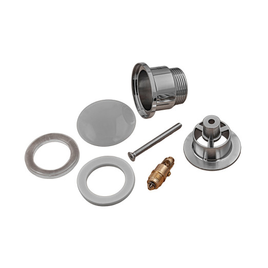 Донный клапан для умывальника Koer PW-01-11 1 1/4'' (Белая керамическая накладка) (KR3405)