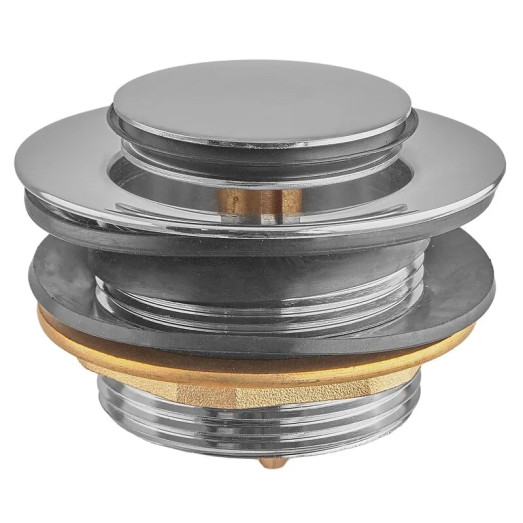 Донний клапан для ванни Koer PW-06-01 1 1/2" автоматичний СLICK-СLACK (Колір хром) (KR5799)