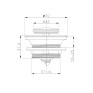 Донний клапан для ванни Koer PW-06-01 1 1/2" автоматичний СLICK-СLACK (Колір хром) (KR5799)