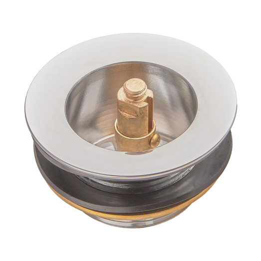 Донний клапан для ванни Koer PW-06-01 1 1/2" автоматичний СLICK-СLACK (Колір хром) (KR5799)