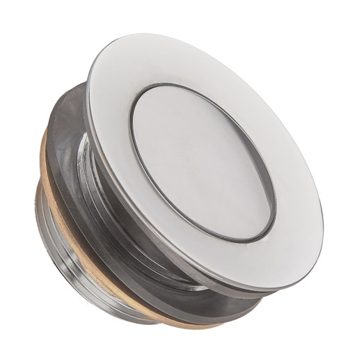 Донний клапан для ванни Koer PW-06-01 1 1/2" автоматичний СLICK-СLACK (Колір хром) (KR5799)