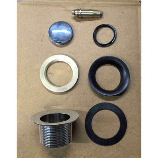 Донний клапан для ванни Koer PW-06-01 1 1/2" автоматичний СLICK-СLACK (Колір хром) (KR5799)