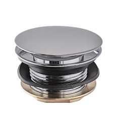 Донний клапан для ванної Koer PW-05-01 1 1/2" (кнопка) (Колір хром) (KR3406)