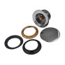 Донний клапан для ванної Koer PW-05-01 1 1/2" (кнопка) (Колір хром) (KR3406)