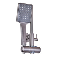 Душова колона із змішувачем Haiba Kubus 009-J Graphite (HB4005)