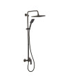 Душова колона із змішувачем та подовжувачем у комплекті Haiba Alex 003-J Graphite (HB3996)