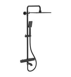 Душевая колонна с термостатическим смесителем Koer KB-57011-05 черная (KR4725)