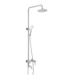 Душова колона зі змішувачем (нержавіюча сталь) Haiba NOX-009-J (HB2790)