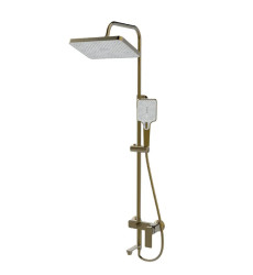Душова колона зі змішувачем Haiba KUBUS 009-J BRUSHED GOLD (HB9627)