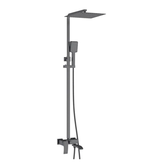 Душевая колонна со смесителем Koer KB-56007-07 цвет графит (KR5160)