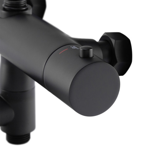 Душова колонна з термостатичним змішувачем Koer KB-57029-05 чорна (KR5491)