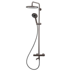 Душова колонна з термостатичним змішувачем Koer KB-57029-07 колір графіт (KR5498)