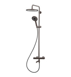 Душова колонна з термостатичним змішувачем Koer KB-57029-07 колір графіт (KR5498)