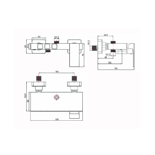 Душова система FADO Verona хром (MIX06033C)