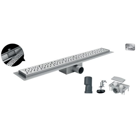 Душовий трап із нержавіючої сталі SUS304 Koer FD20-70x650 (KR4743)