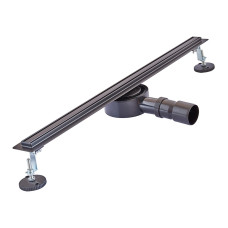 Душовий трап з нержавіючої сталі SUS304 Mixxus Drain-05-70-Slim Black (30x700 мм) (Чорний) (MI6170)