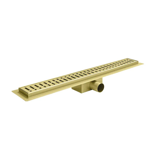 Душовий трап з нержавіючої сталі SUS304 Koer FD35-70x800-Brushed Gold (AC0719)