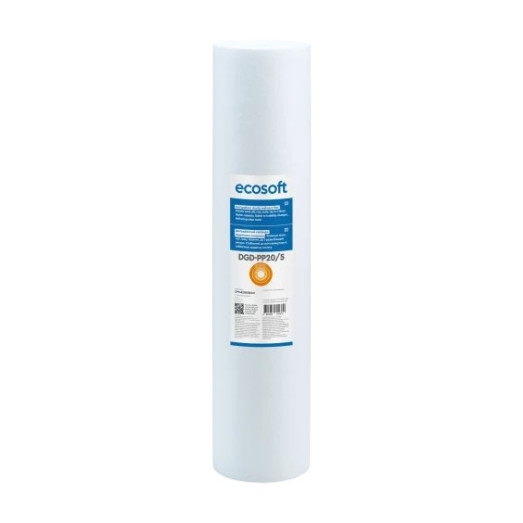 Двох градієнтний картридж Ecosoft 4.5″×20″ зі спіненого поліпропілену, 20-5 мкм (CPV4520205ECO)
