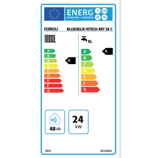 Двоконтурний конденсаційний котел Ferroli Bluehelix Hitech RRT 28C (0T4B4AWA)