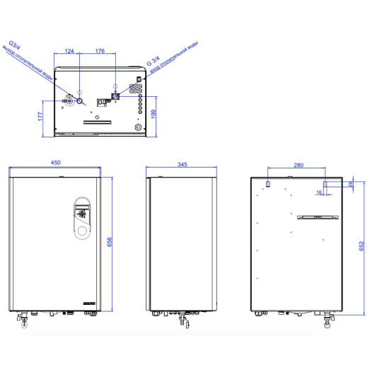 Електричний котел Mora-Top COMFORT EK 15K COMFORT