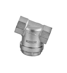 Фільтр грубої очистки Koer KR.F03-1.N - 1" універсальний нікельований (KR5473)