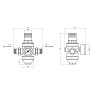 Фільтр самопромивний SD Forte 1/2 "з редуктором SF128W15