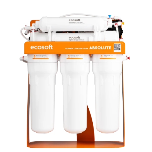 Фильтр обратного осмоса Ecosoft Absolute 6-75MPS с минерализатором и помпой на станине (MO675MPSECO)